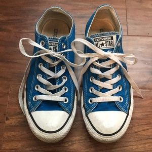 Royal Blue Low Top Converse
